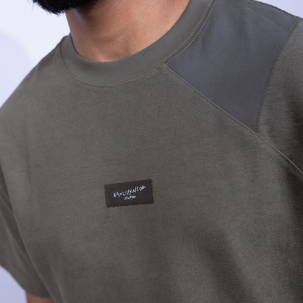تيشيرت قطن بوكس فيت بباناليه كونتراست للرجال | Giovane Clothing