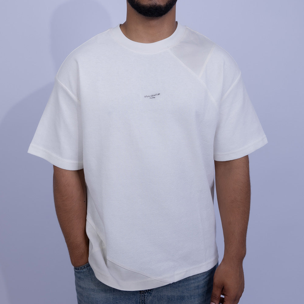تيشيرت قطن بوكس فيت بباناليه كونتراست للرجال | Giovane Clothing