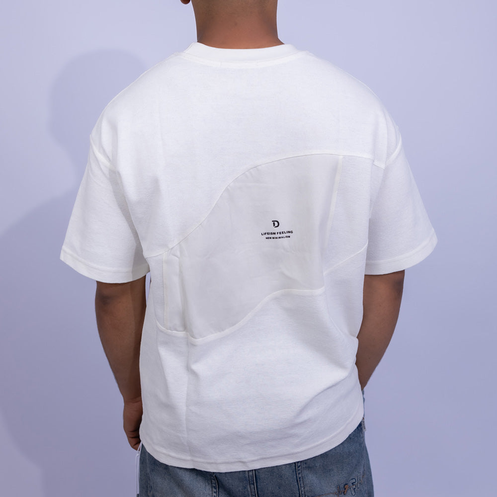 تيشيرت قطن بوكس فيت بباناليه كونتراست للرجال | Giovane Clothing