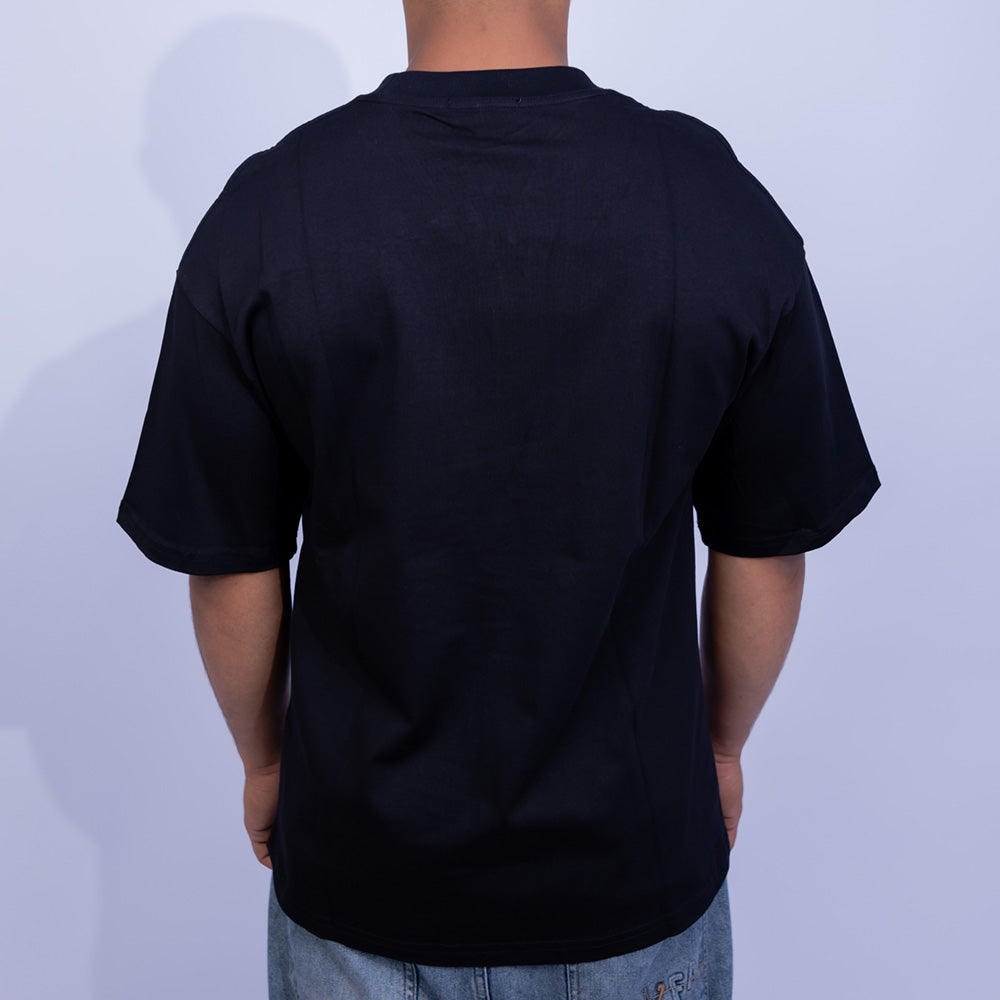 Oversized Cotton Racing Graphic Print T-Shirt for Men | Giovane Clothing