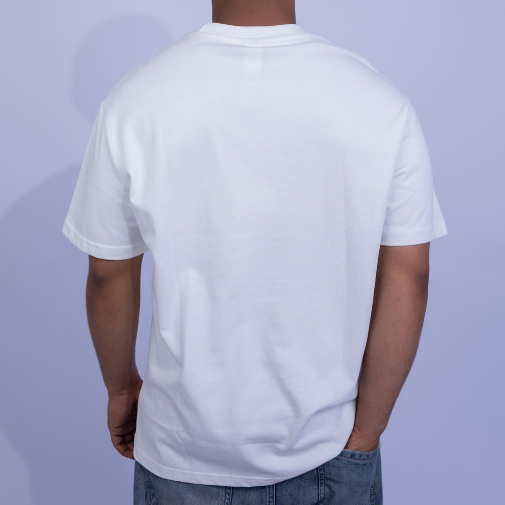 Oversized Cotton Graffiti Script Graphic T-Shirt for Men | Giovane Clothing