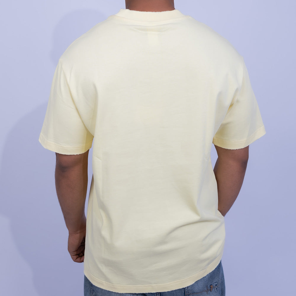 Oversized Cotton Graffiti Script Graphic T-Shirt for Men | Giovane Clothing