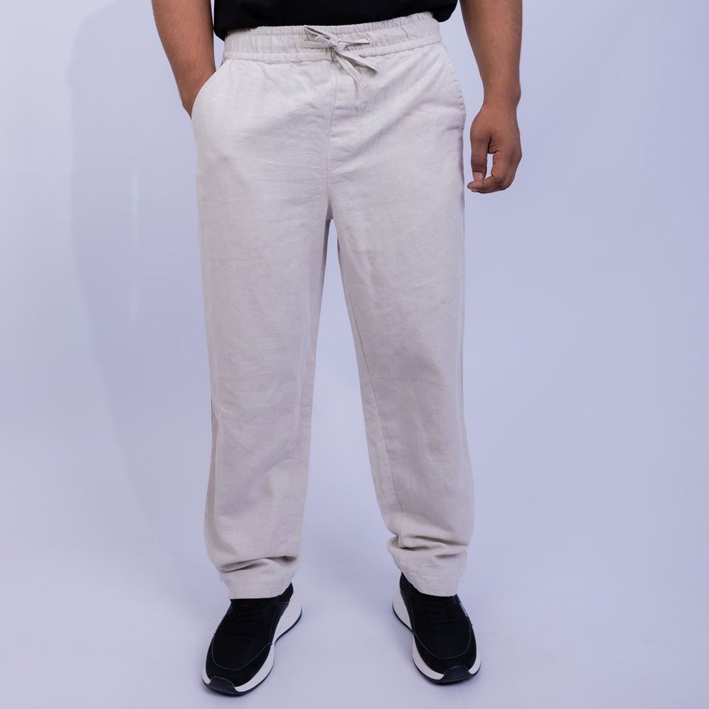 بنطلون كتان ريلاكسد فيت للرجال | Giovane Clothing