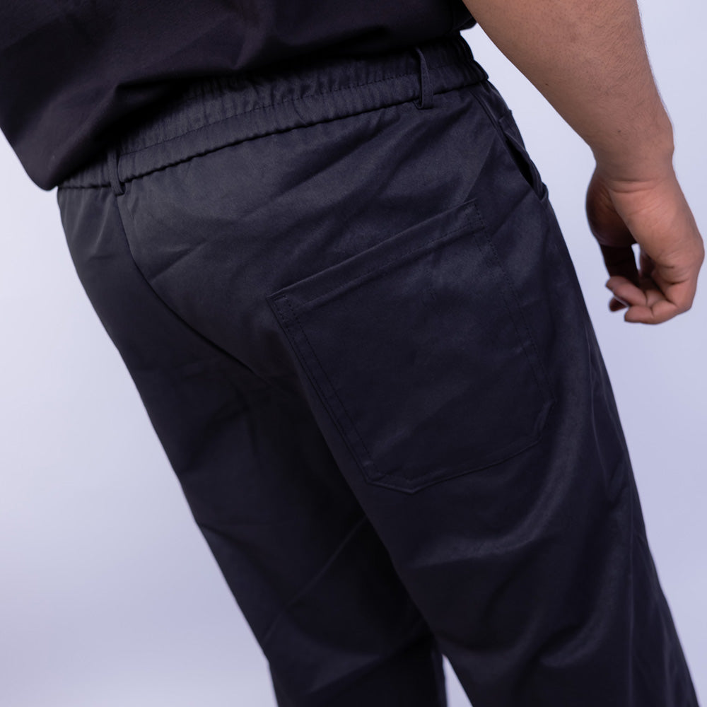 بنطلون قطن ريلاكسد فيت بخيط سحب للرجال | Giovane Clothing
