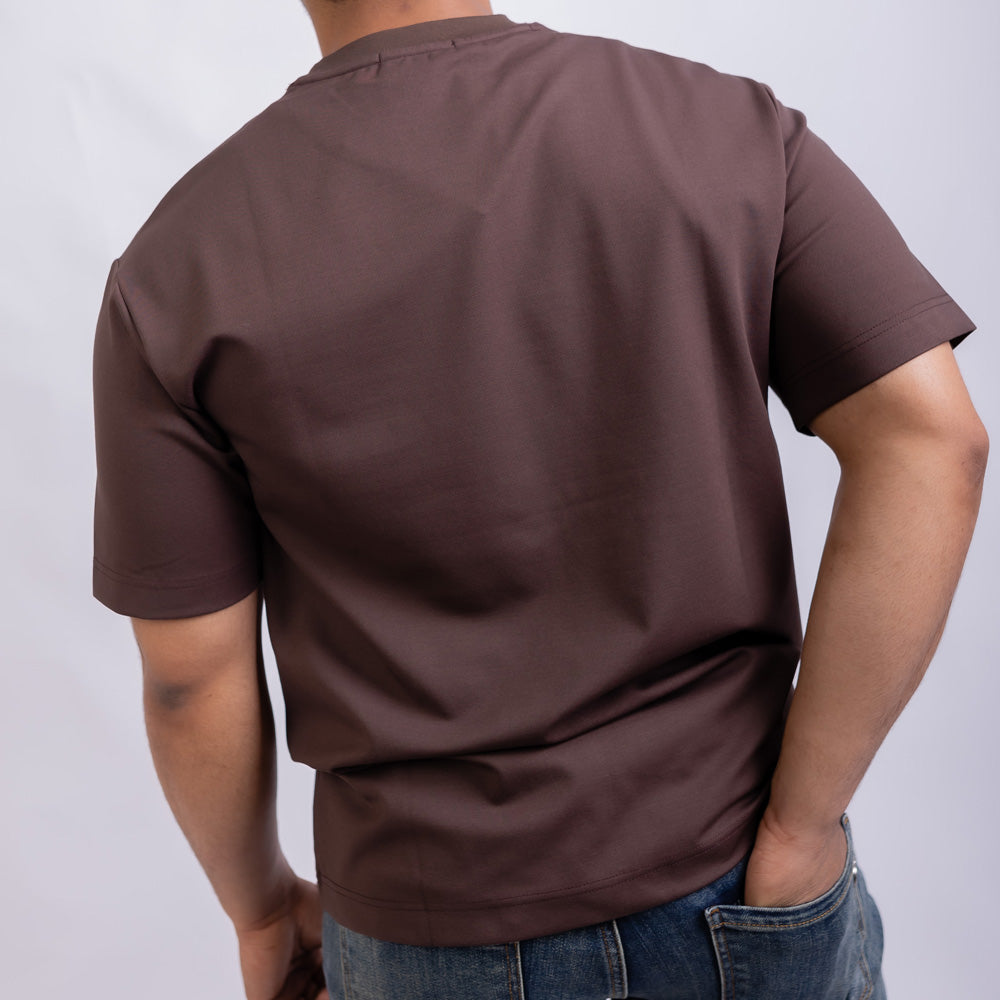 Giovane Oversized Men's Cotton Blend Round Neck T-Shirt