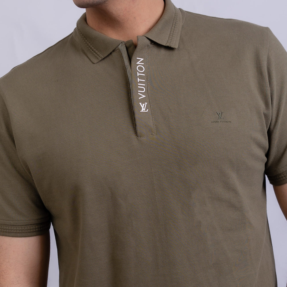 Slim Fit Men's Cotton Polo T-Shirt