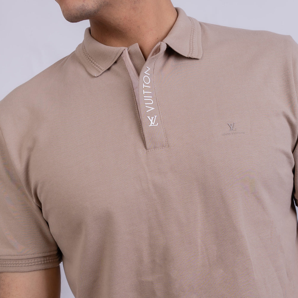 Slim Fit Men's Cotton Polo T-Shirt