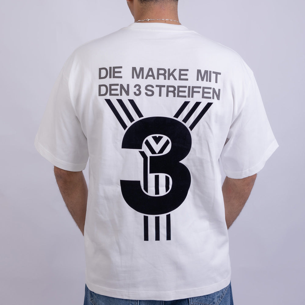 Oversized Men's Cotton Front & Back Graphic Print Mock Neck T-Shirt