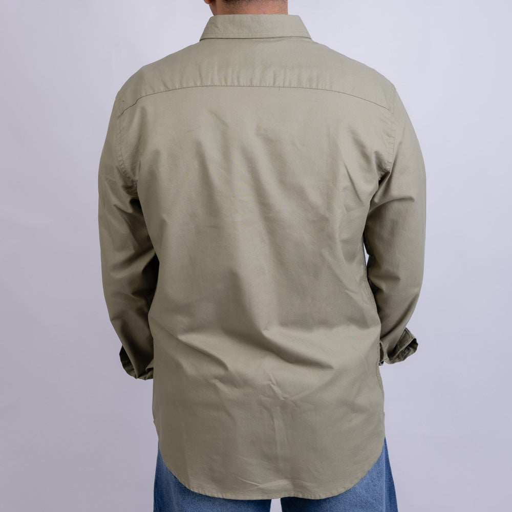 Regular Fit Oxford Long Sleeve Shirt for Men