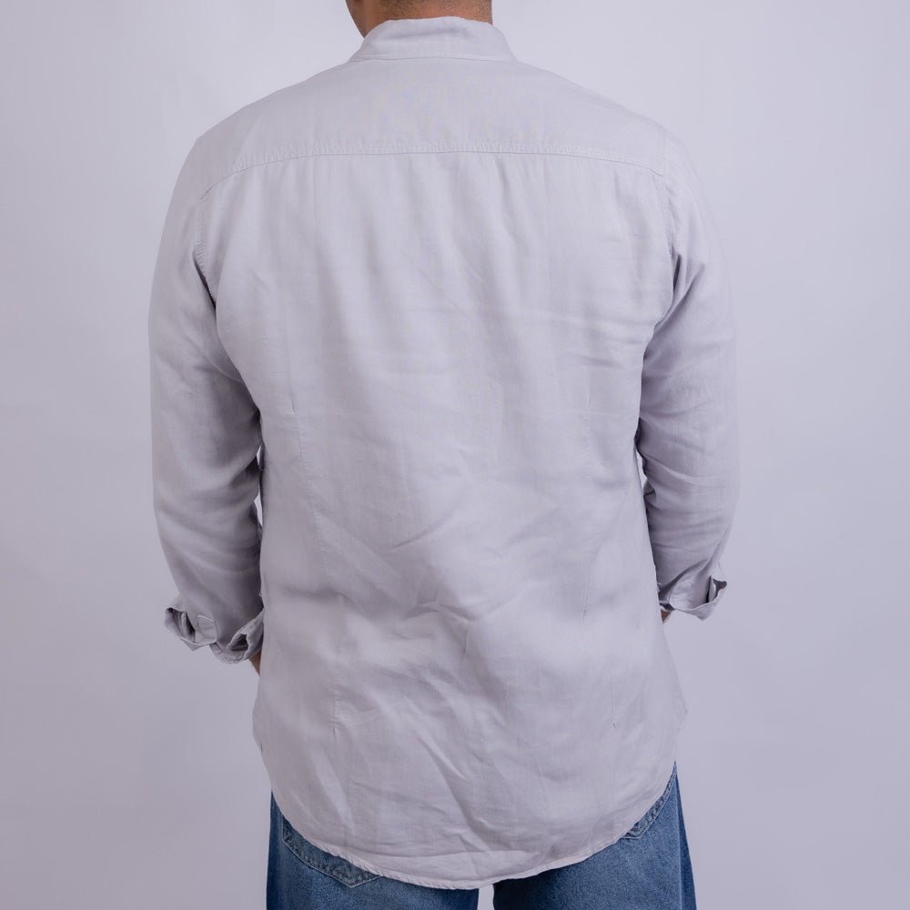 Regular Fit Linen Long Sleeve Shirt for Men