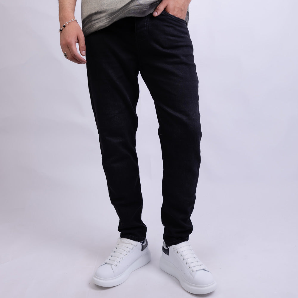 Man Slim Fit Jeans Denim Embroidered