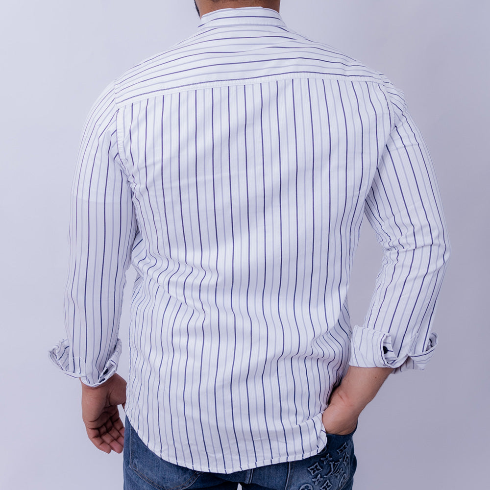 Regular Fit Linen Long Sleeve Shirt for Men