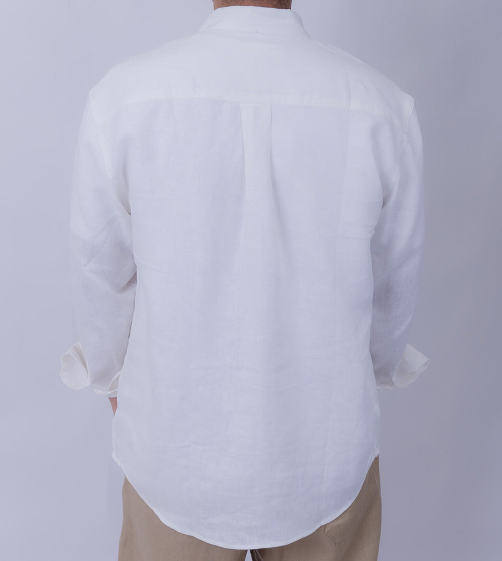 Regular Fit Linen Long Sleeve Shirt for Men
