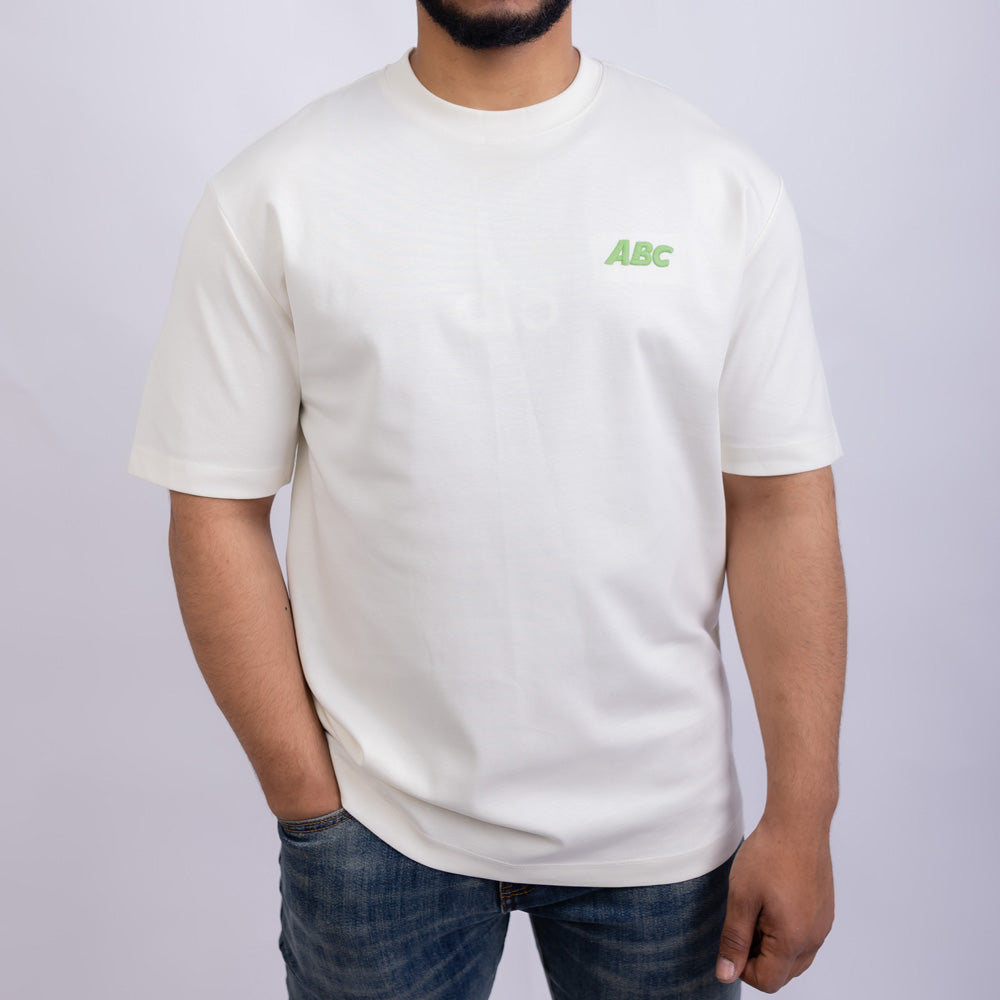 Relaxed Fit Men's Cotton Front & Back Graphic Print Round Neck T-Shirt