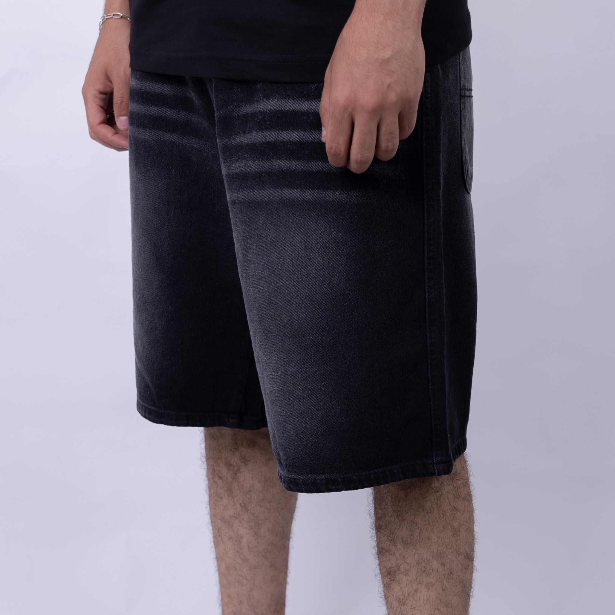 Baggy Fit Denim Shorts For Men's
