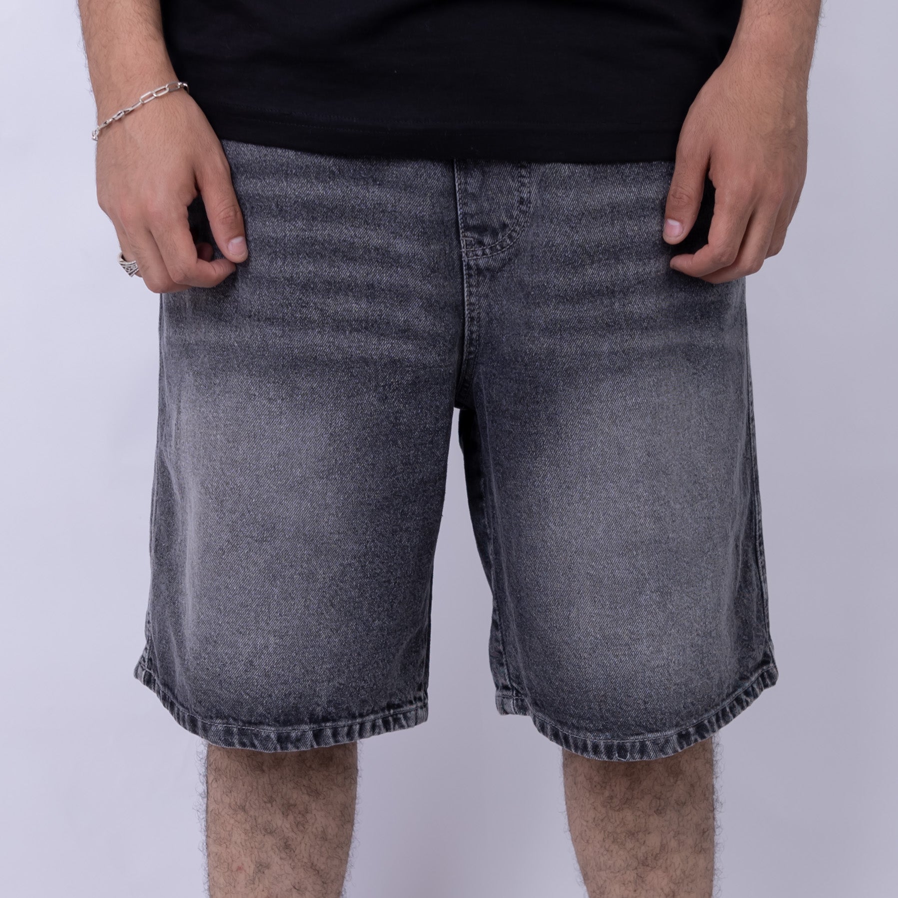 Baggy Fit Denim Shorts For Men's
