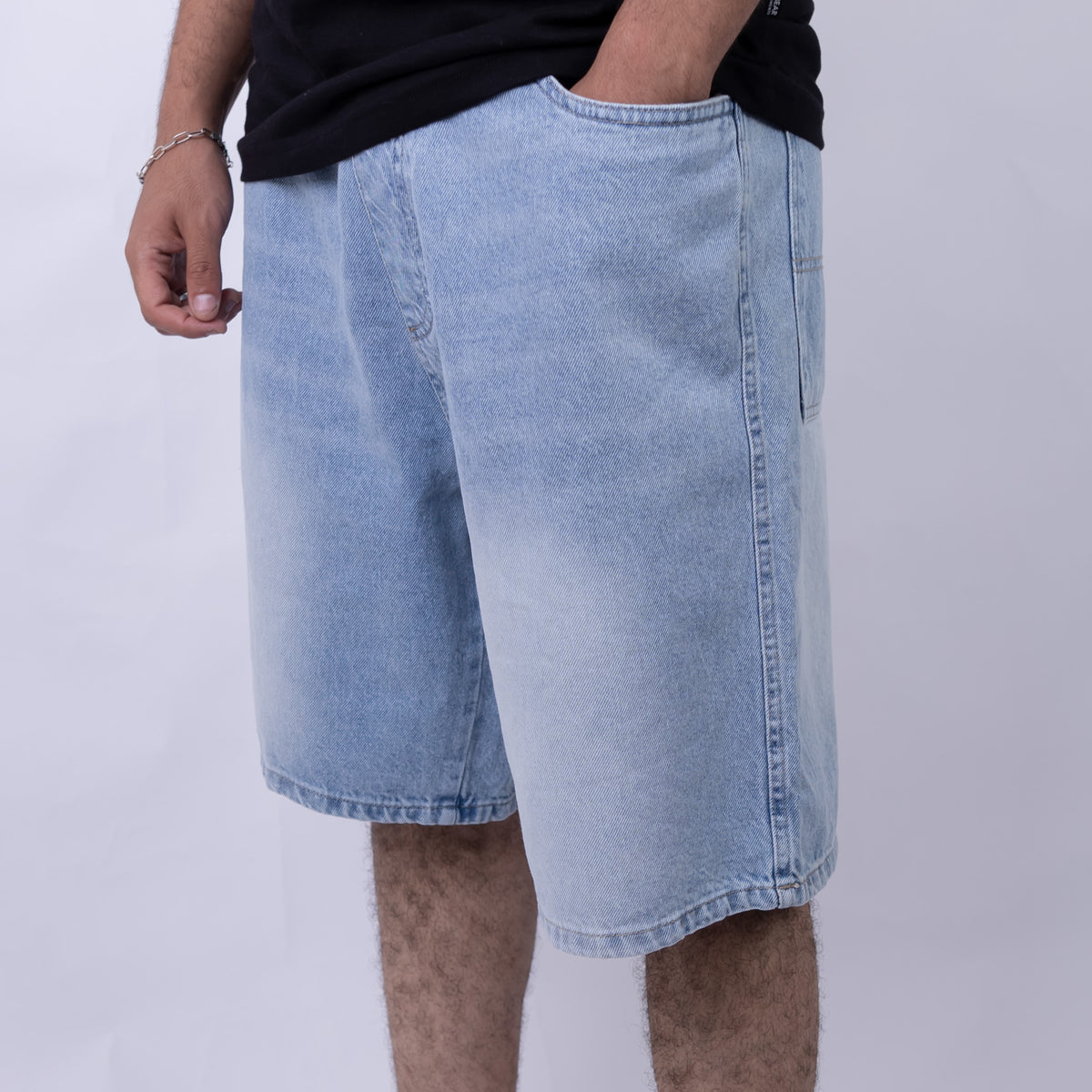 Baggy Fit Denim Shorts