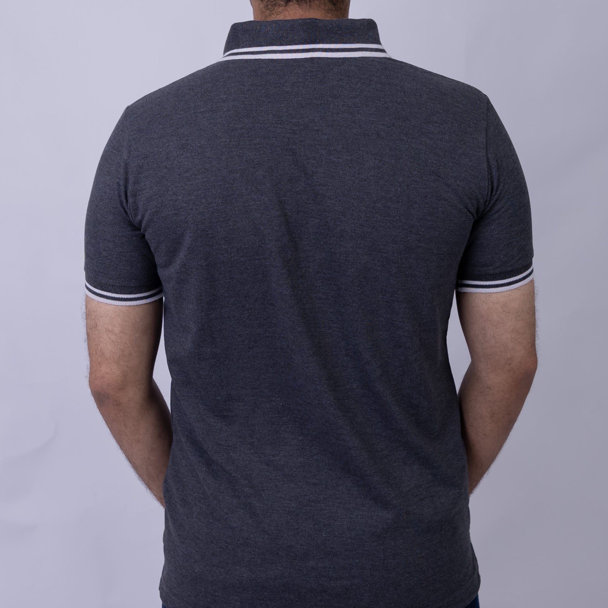 Slim Fit Half-Zip Cotton Men's Polo T-Shirt