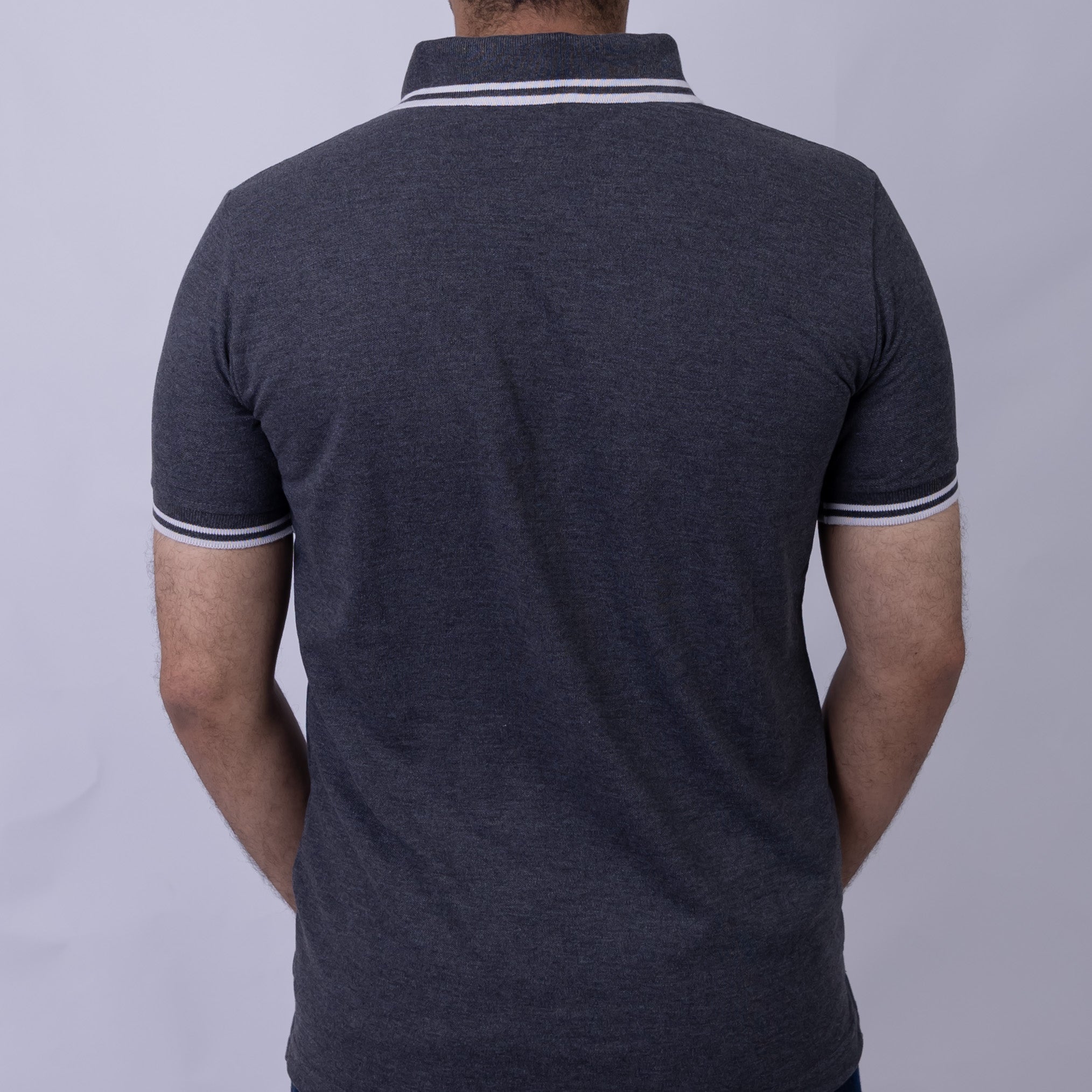 Slim Fit Half-Zip Cotton Men's Polo T-Shirt