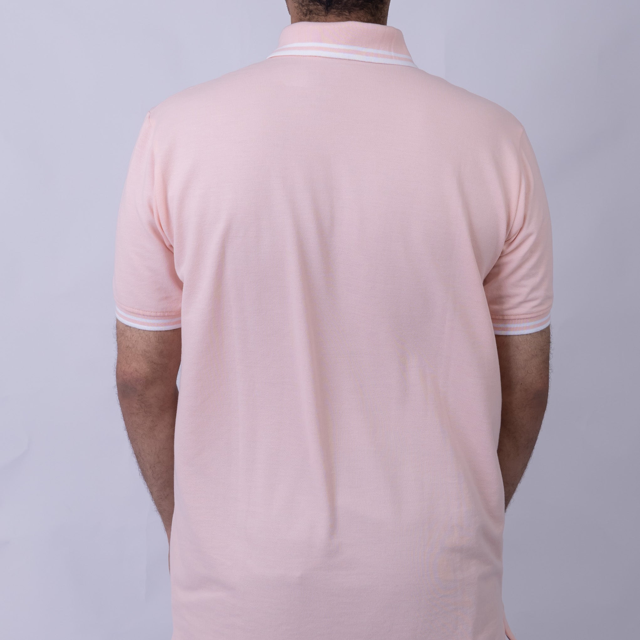 Slim Fit Half-Zip Cotton Men's Polo T-Shirt