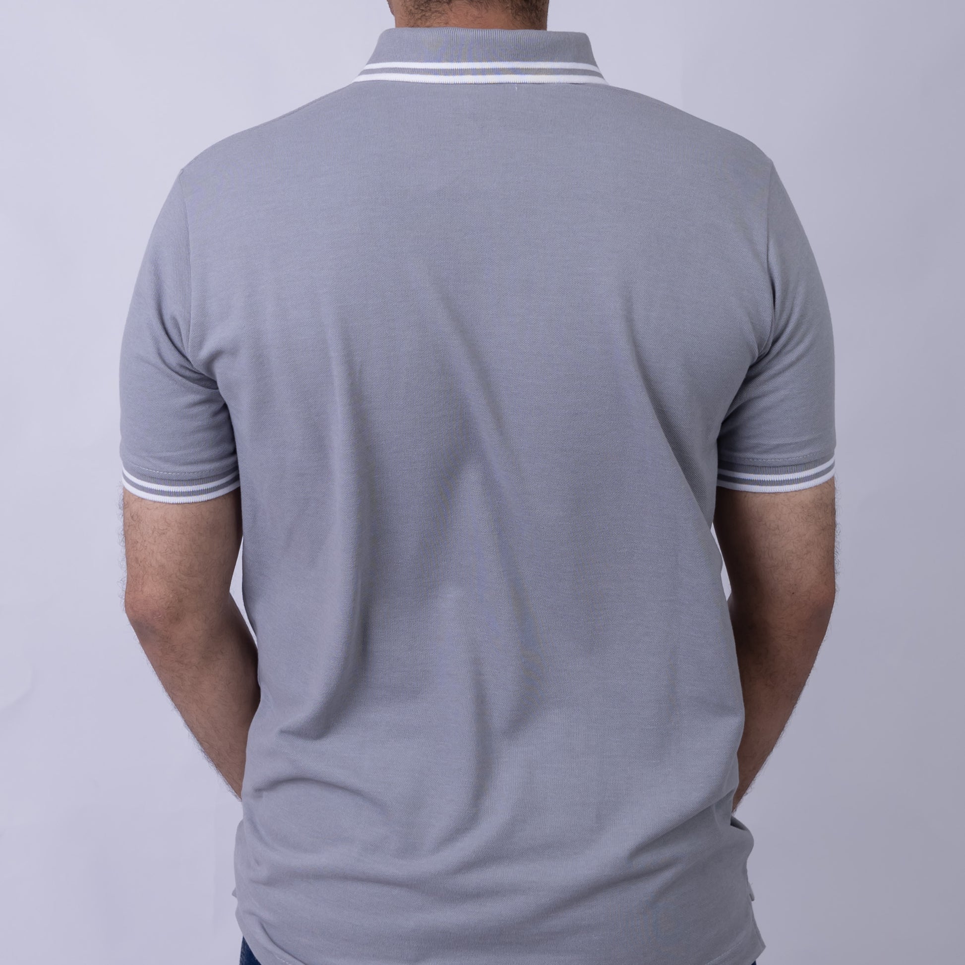 Slim Fit Half-Zip Cotton Men's Polo T-Shirt