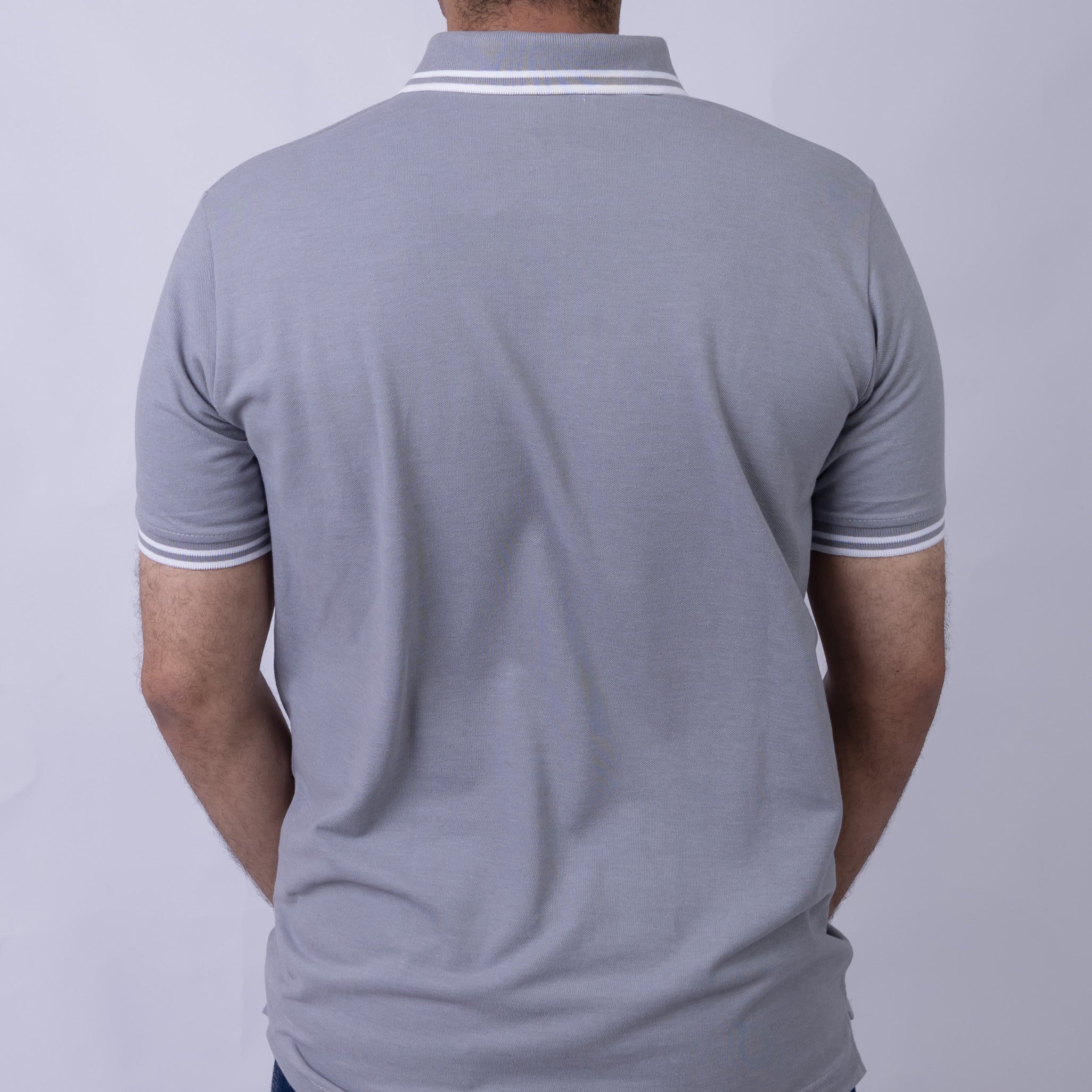 Slim Fit Half-Zip Cotton Men's Polo T-Shirt