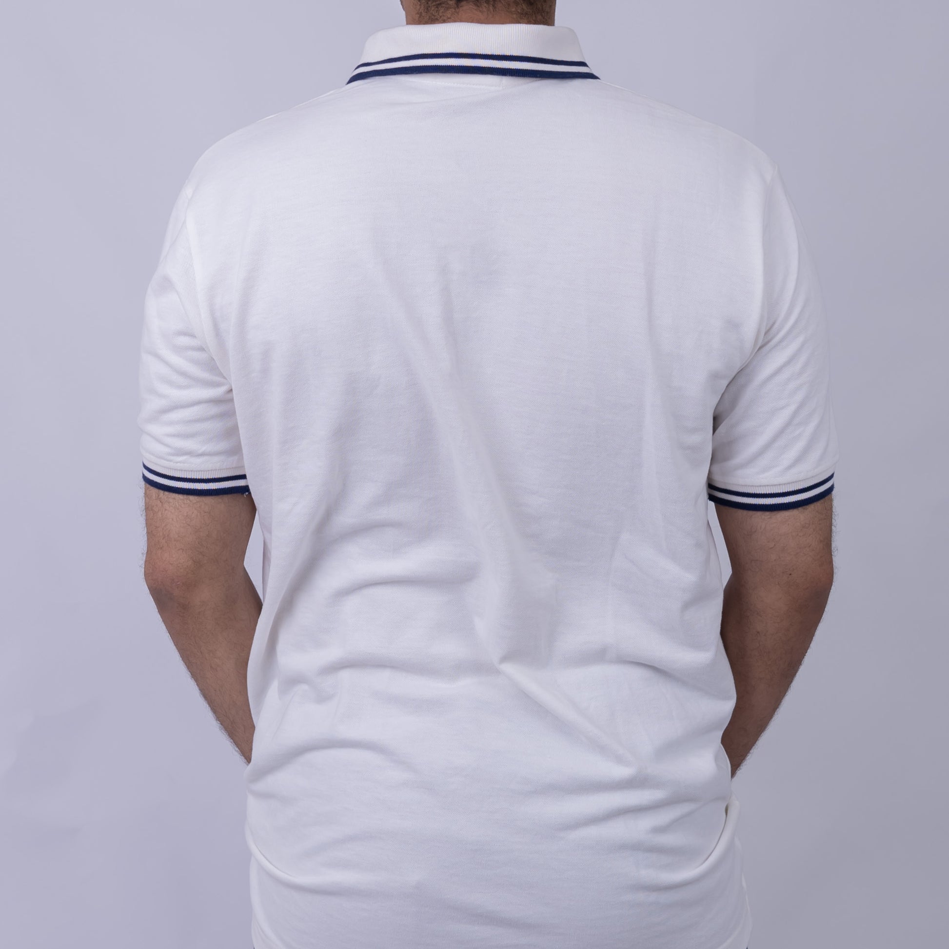 Slim Fit Half-Zip Cotton Men's Polo T-Shirt