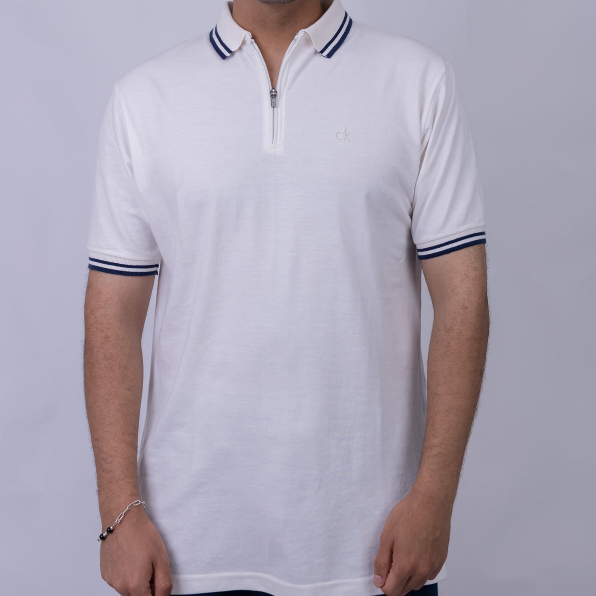 Calvin Klein Slim Fit Cotton Polo Shirt for Men