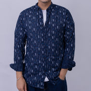 Regular Fit Poplin Printed Long Sleeve Shirt for Men