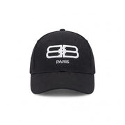 Embroidered Paris Pattern Cap for Men