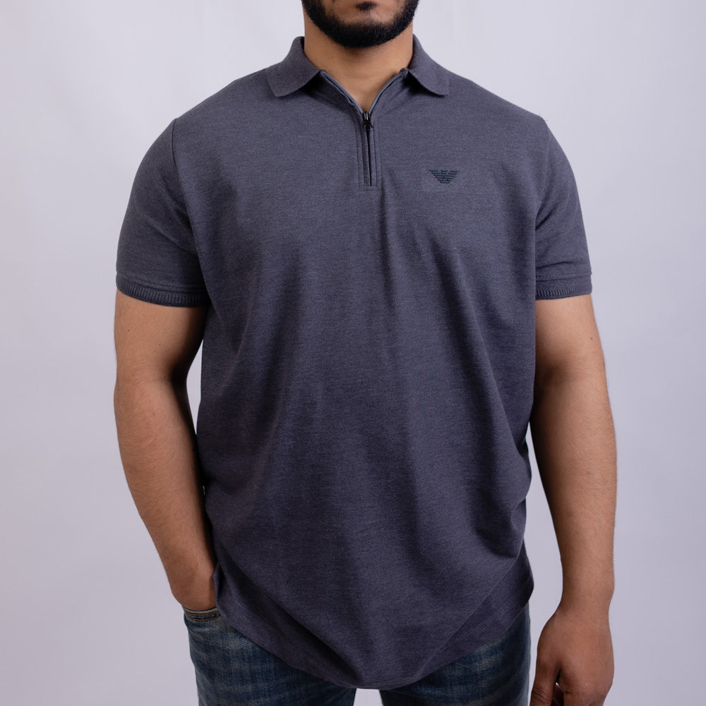 Slim Fit Men's Cotton Polo T-Shirt