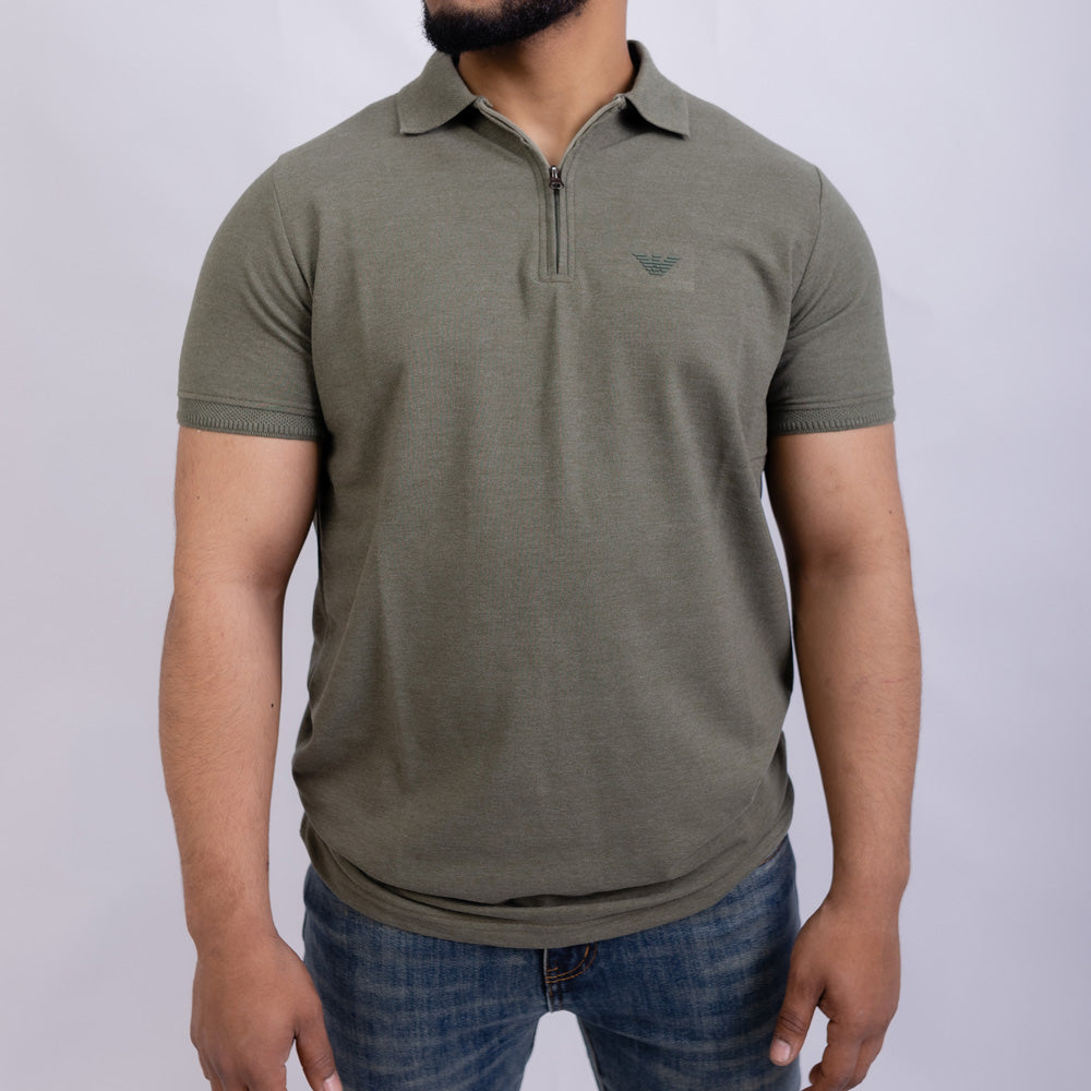 Slim Fit Men's Cotton Polo T-Shirt