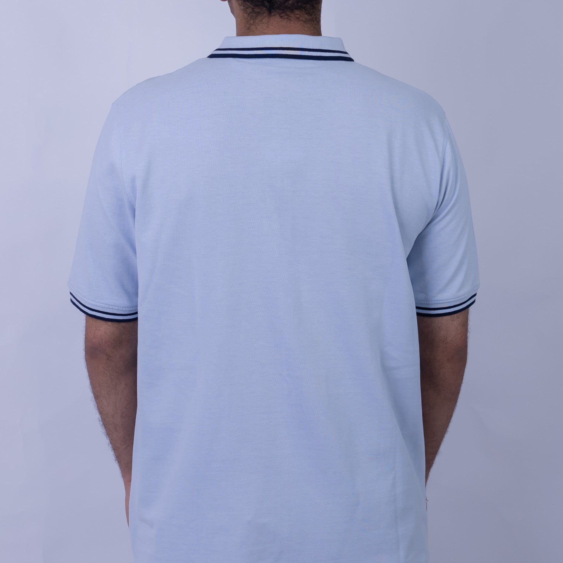 Slim Fit Half-Zip Cotton Men's Polo T-Shirt