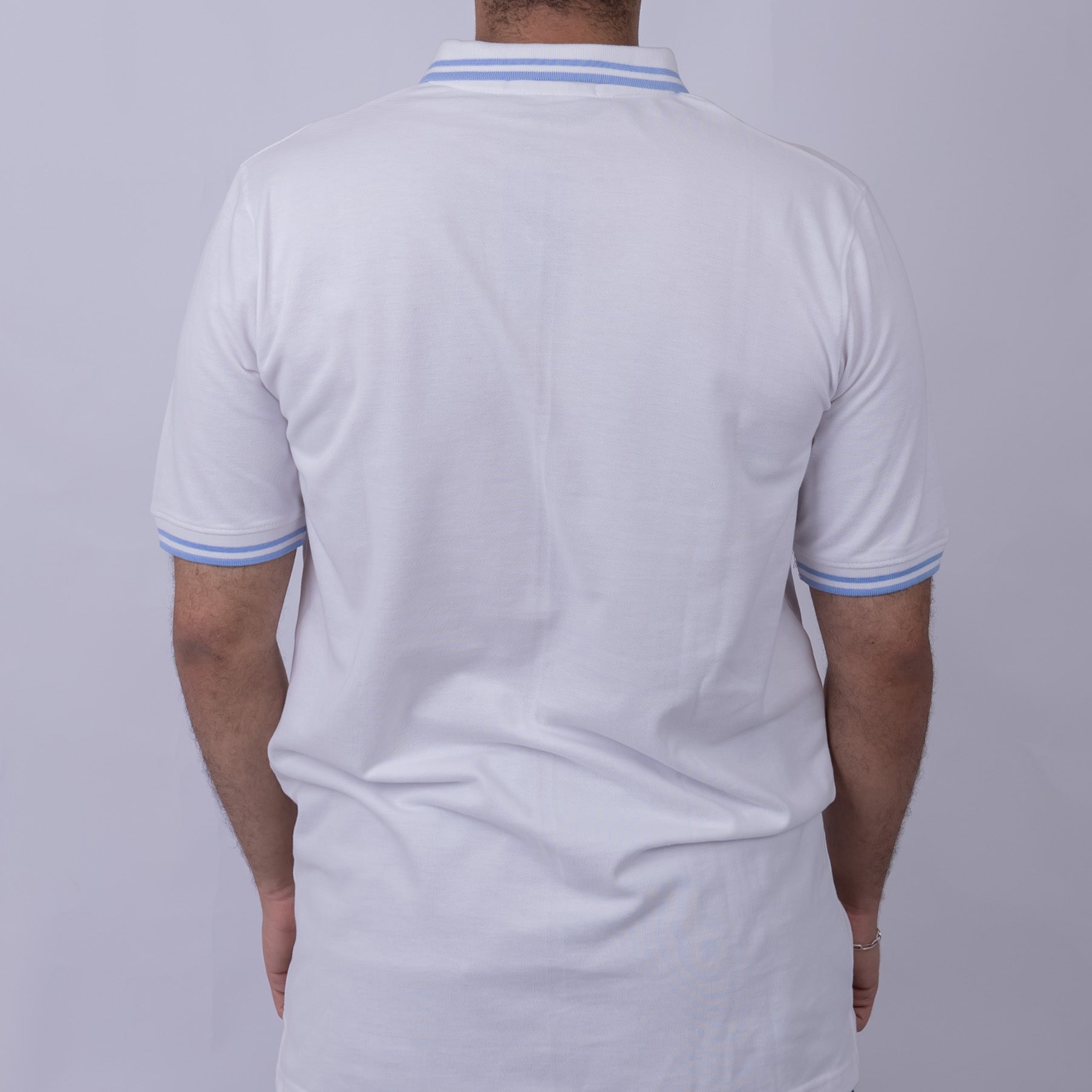 Slim Fit Half-Zip Cotton Men's Polo T-Shirt