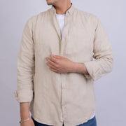 Regular Fit Linen Long Sleeve Shirt for Men