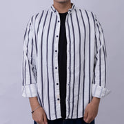 Relaxed Fit Cotton Long Sleeve Shirt for Men