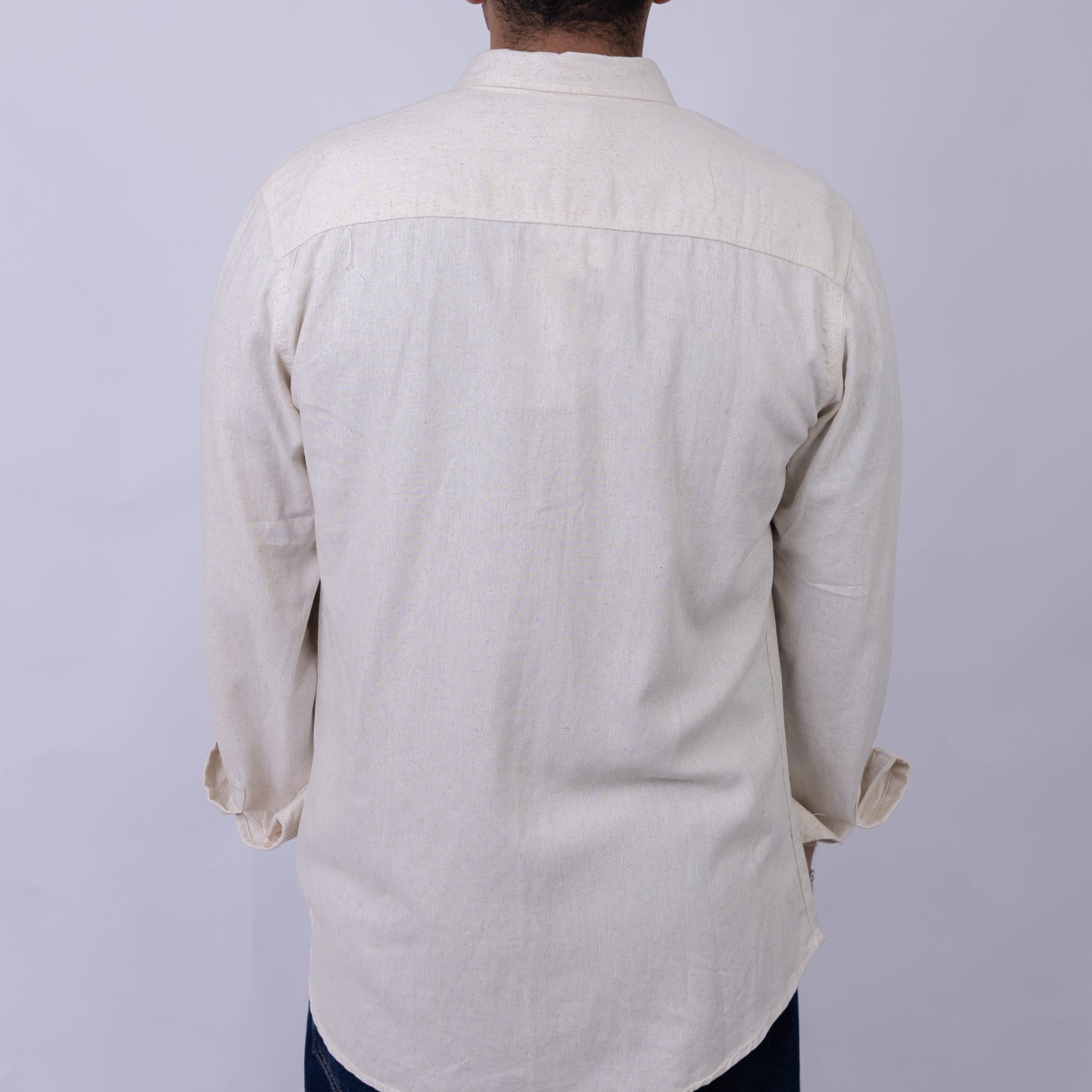 Oversized Linen Long Sleeve Shirt for Men