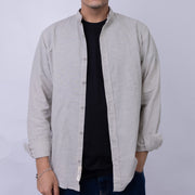 Oversized Linen Long Sleeve Shirt for Men