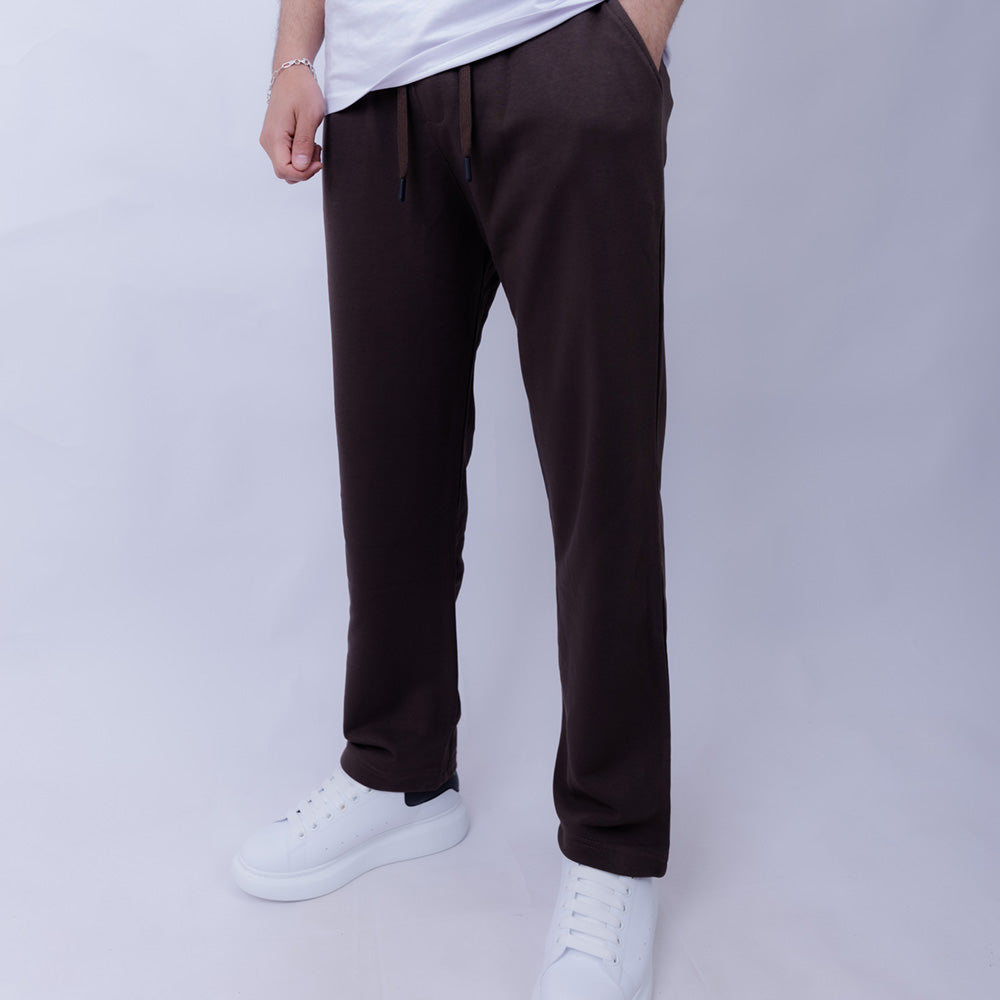 Wide Leg Relaxed Fleece Jogger Sweatpants - JOGGER