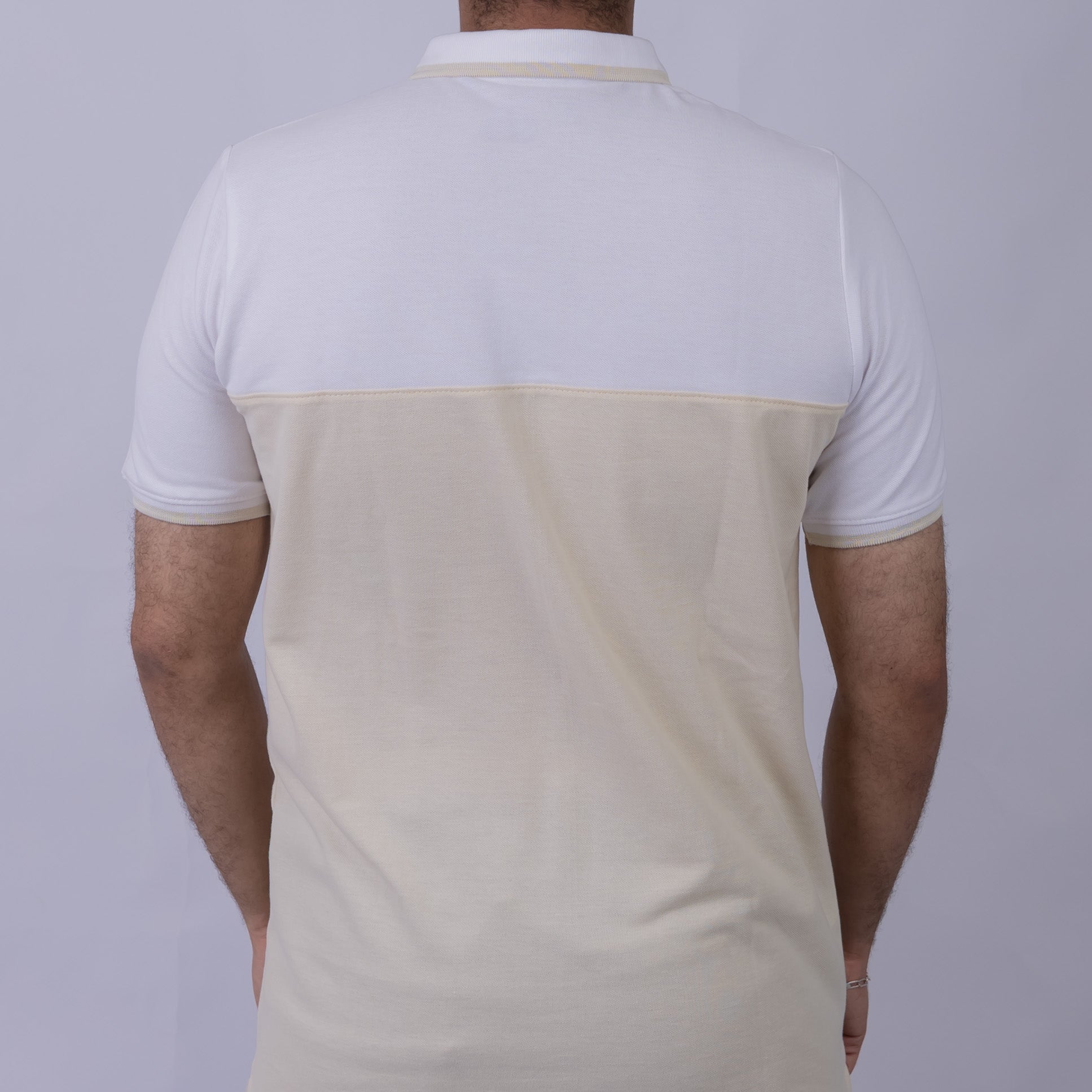 Slim Fit Half-Zip Cotton Men's Polo T-Shirt