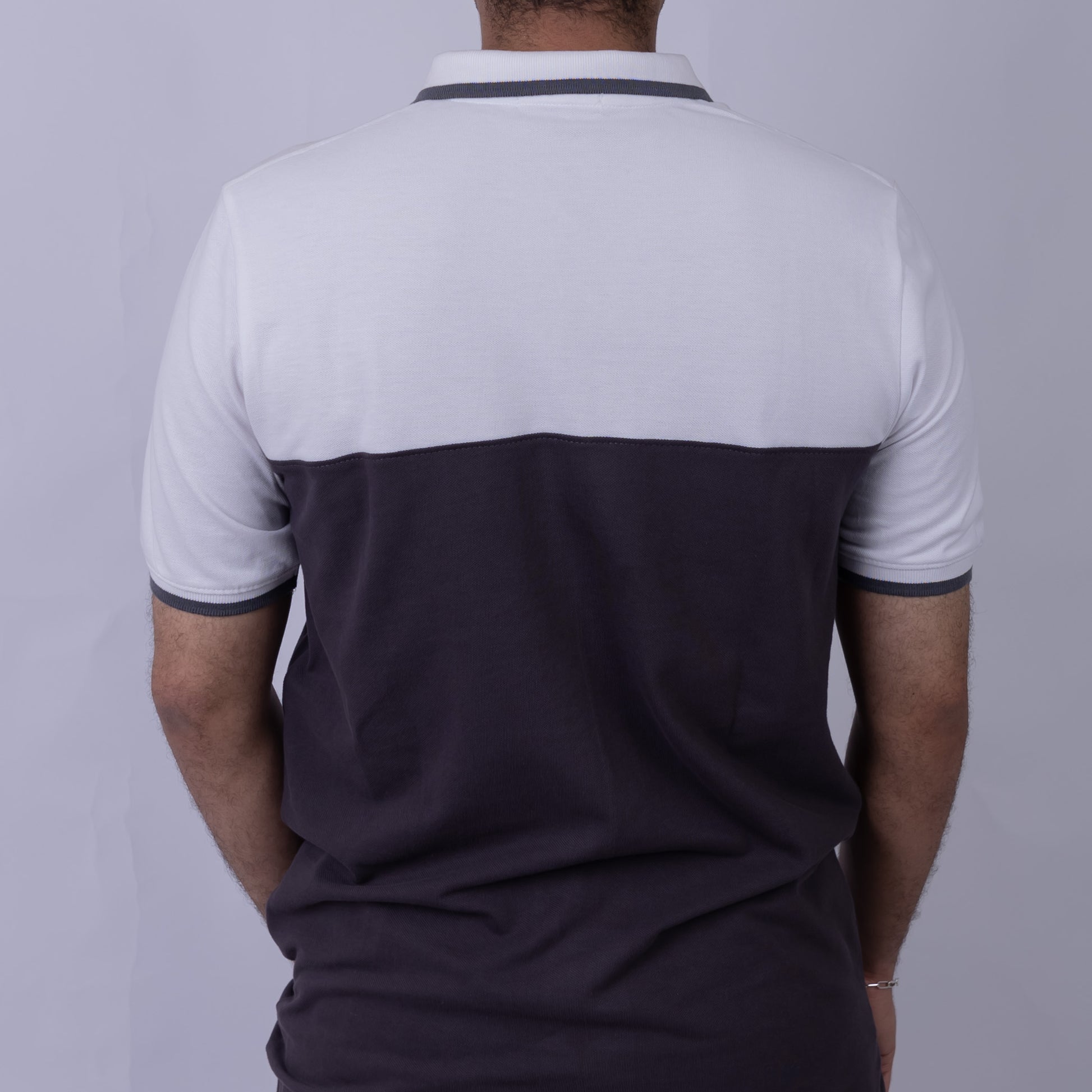 Slim Fit Half-Zip Cotton Men's Polo T-Shirt