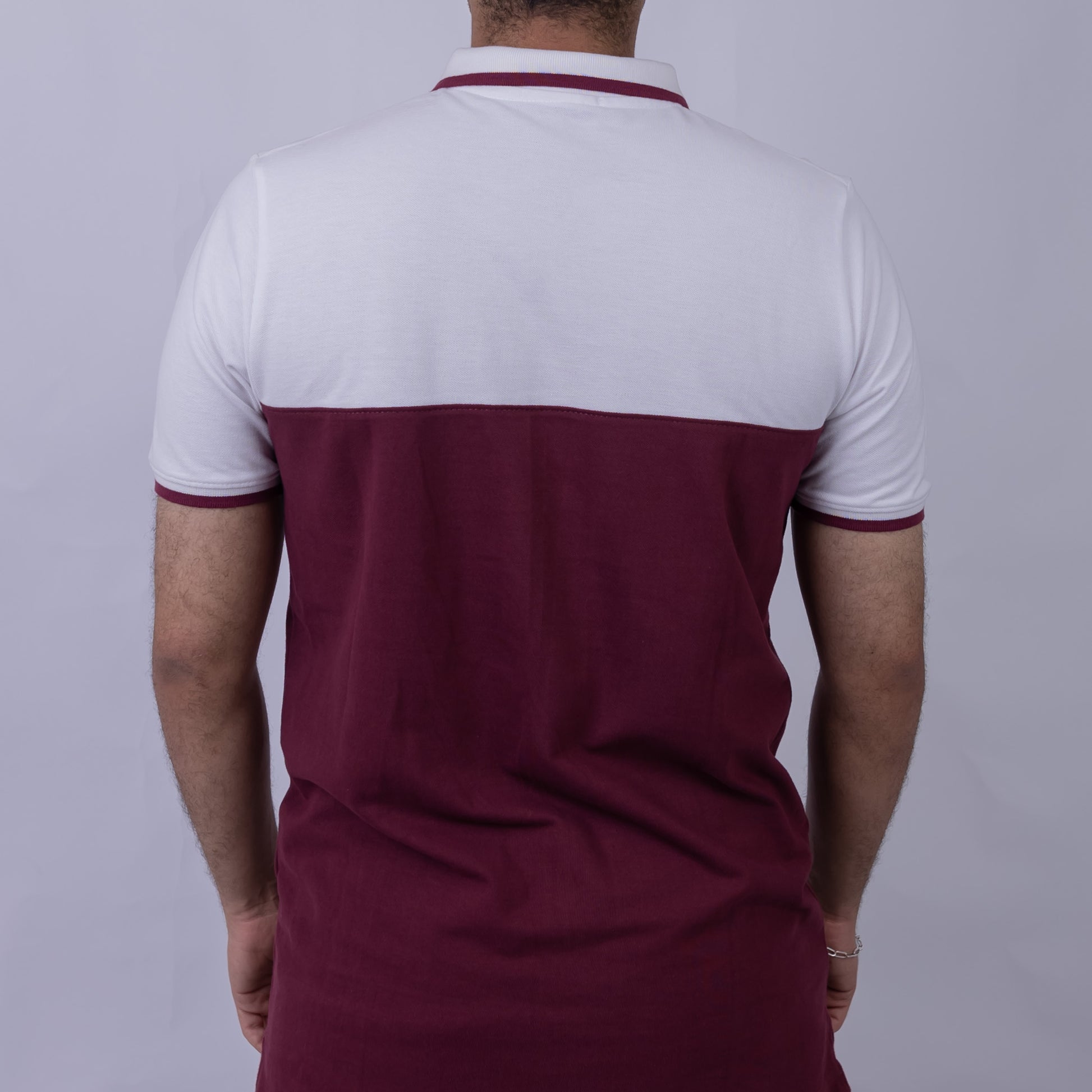Slim Fit Half-Zip Cotton Men's Polo T-Shirt