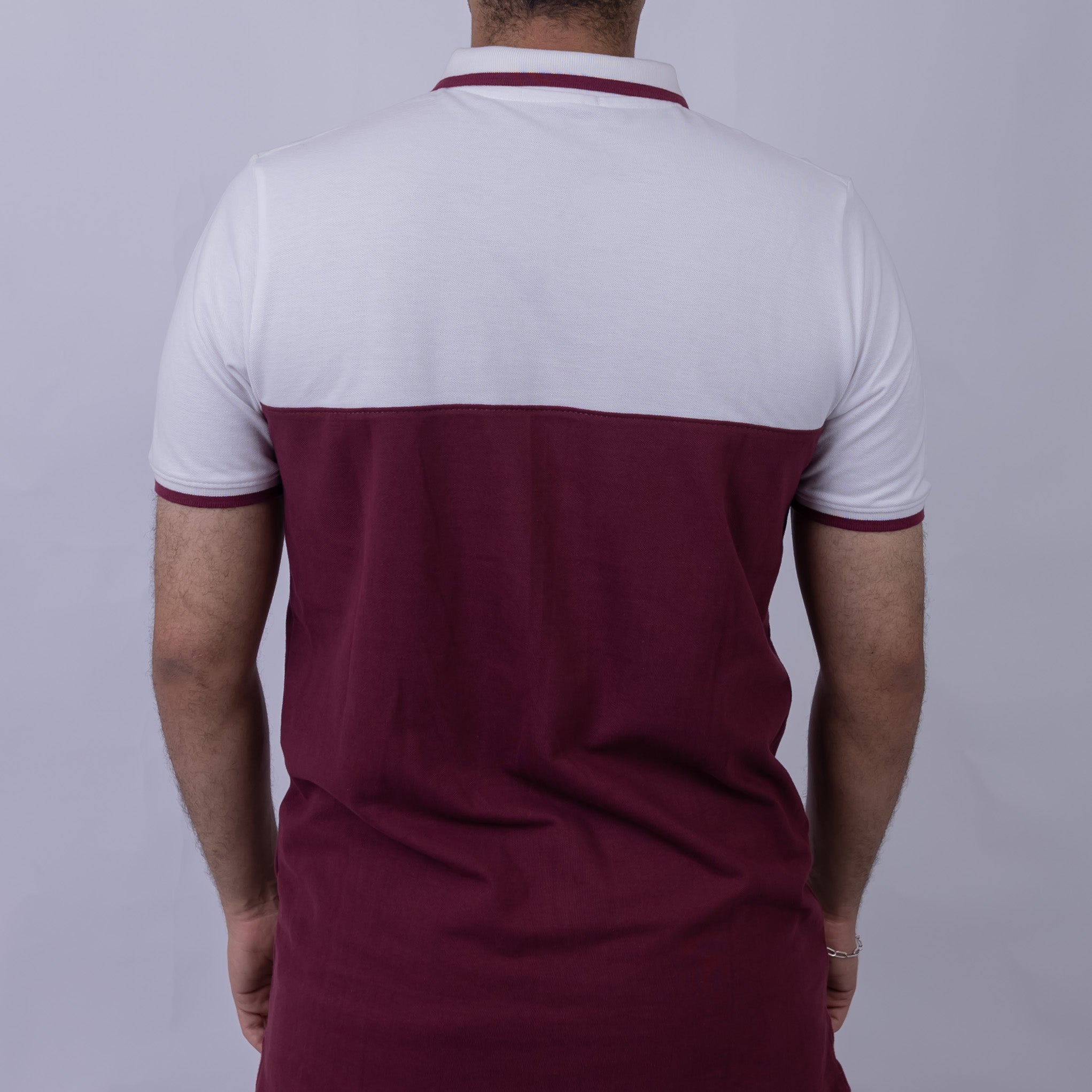 Slim Fit Half-Zip Cotton Men's Polo T-Shirt