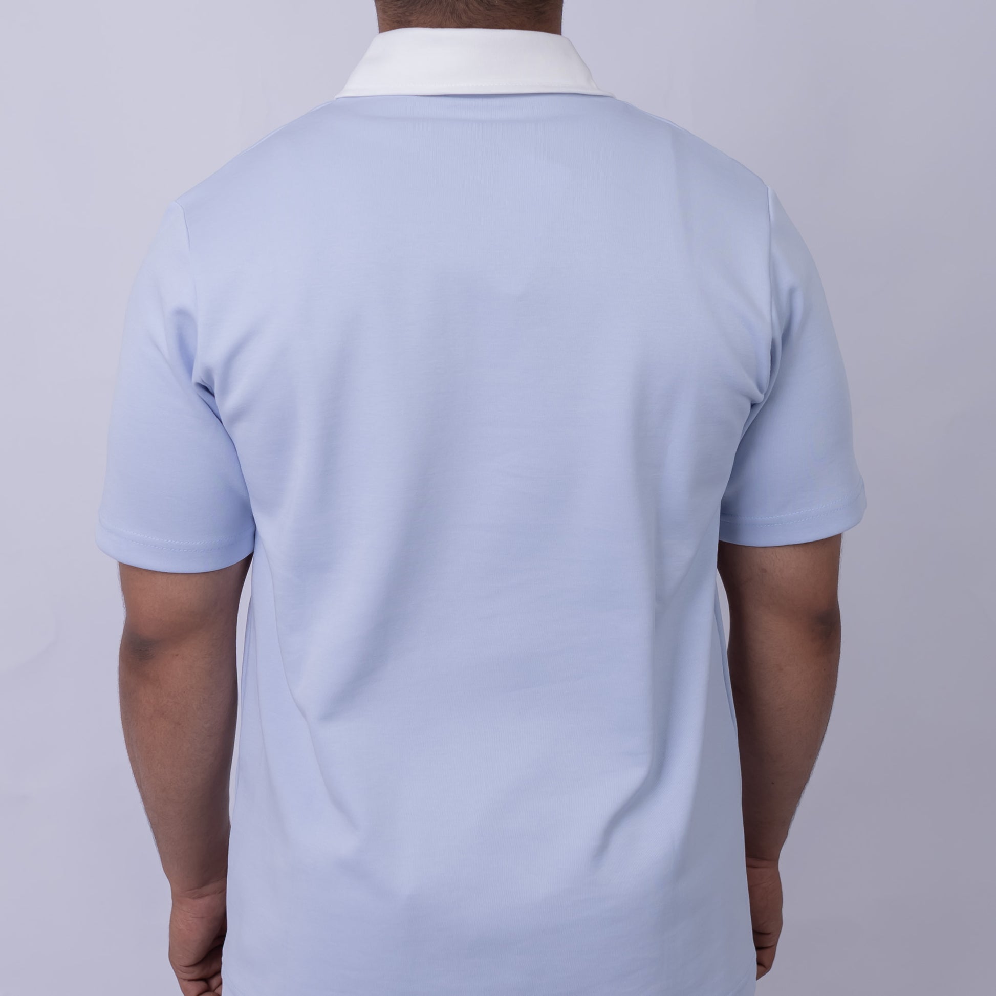 Slim Fit Half-Zip Interlock Men's Polo T-Shirt
