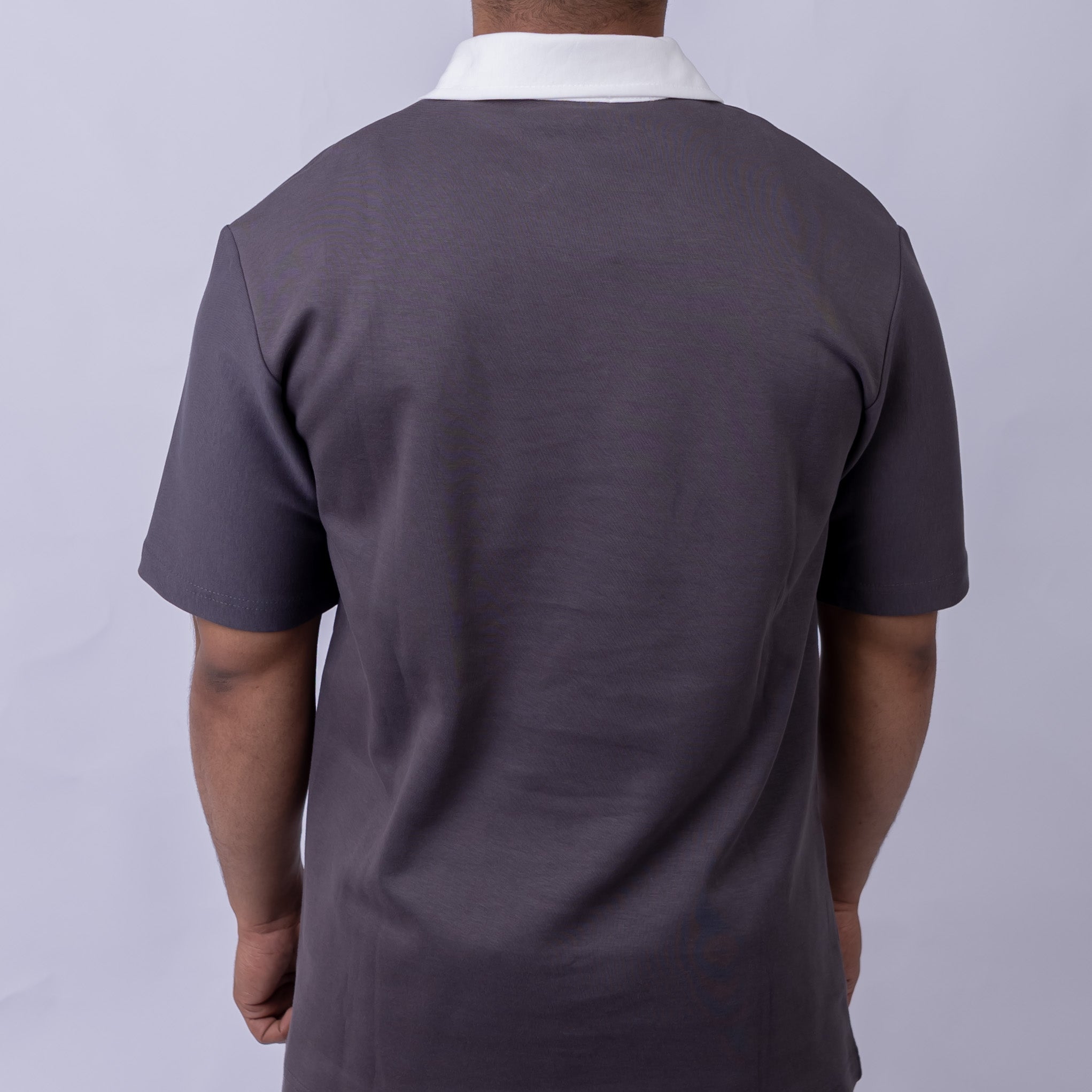 Slim Fit Half-Zip Interlock Men's Polo T-Shirt