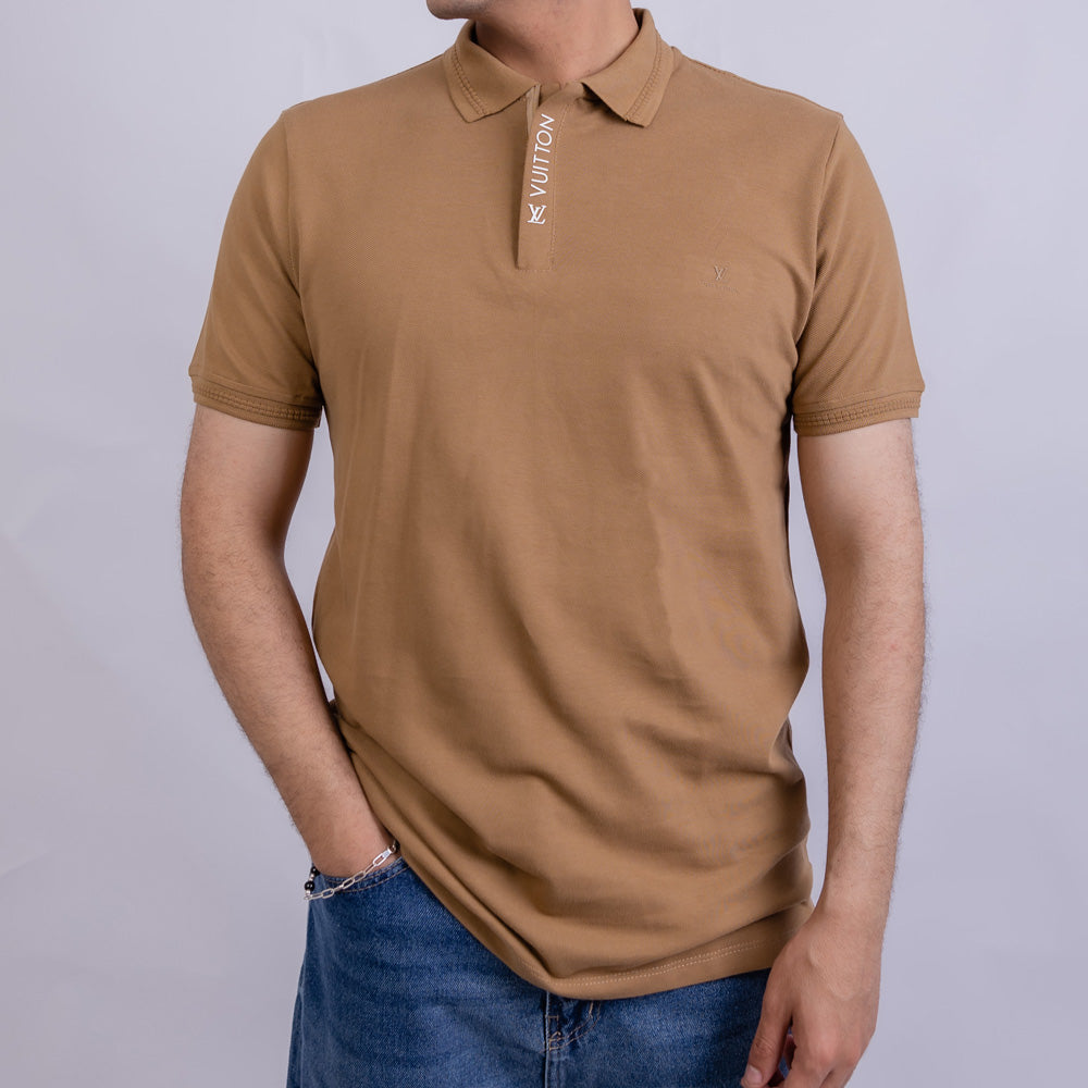 Slim Fit Men's Cotton Polo T-Shirt