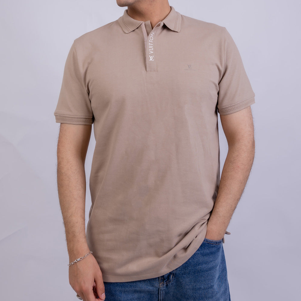 Slim Fit Men's Cotton Polo T-Shirt