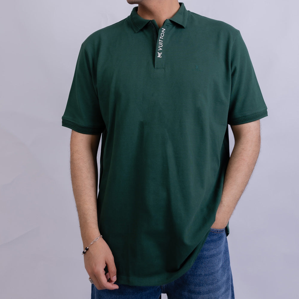 Slim Fit Men's Cotton Polo T-Shirt