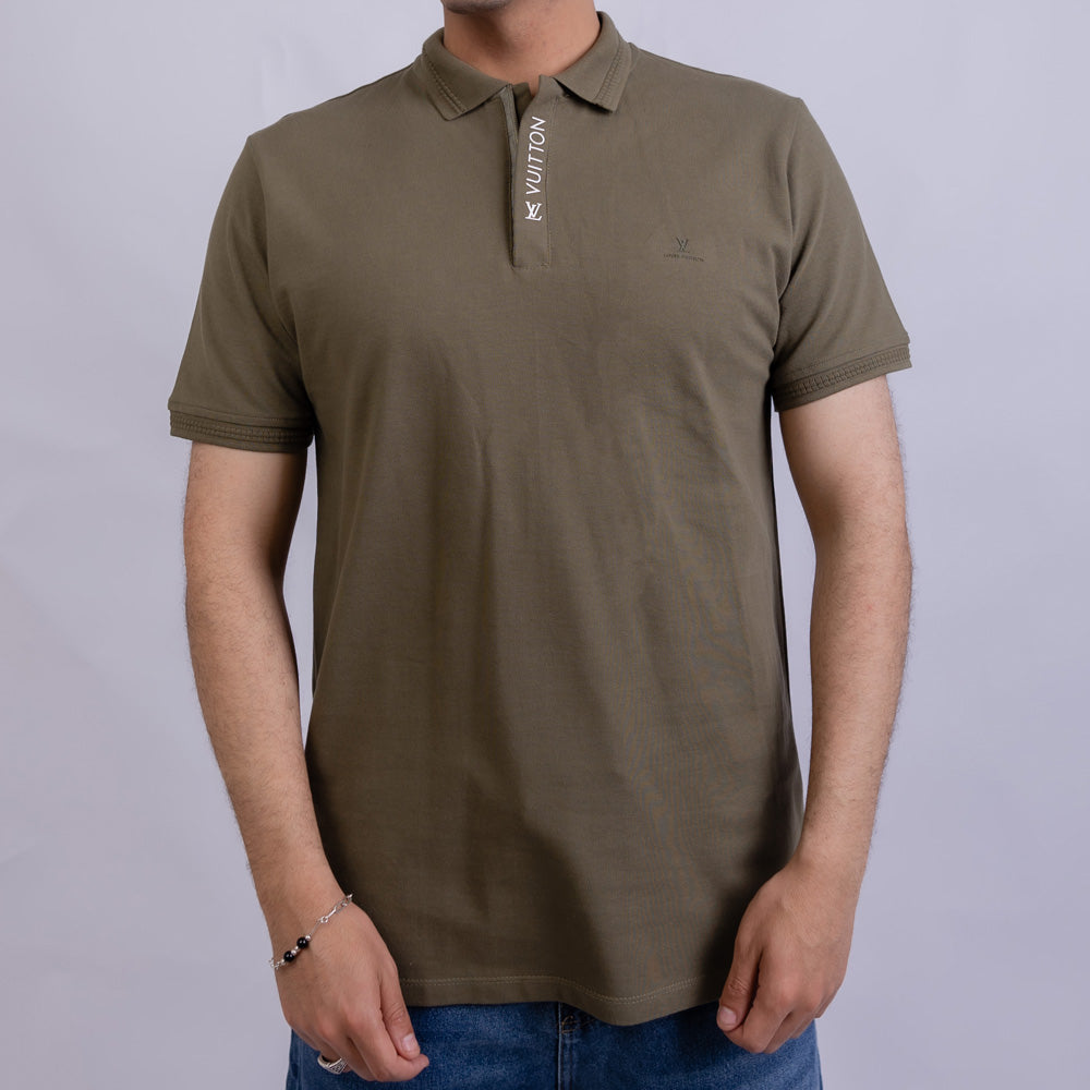Slim Fit Men's Cotton Polo T-Shirt