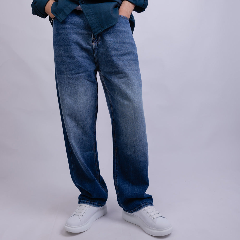 Wide Leg Denim Jeans - PB